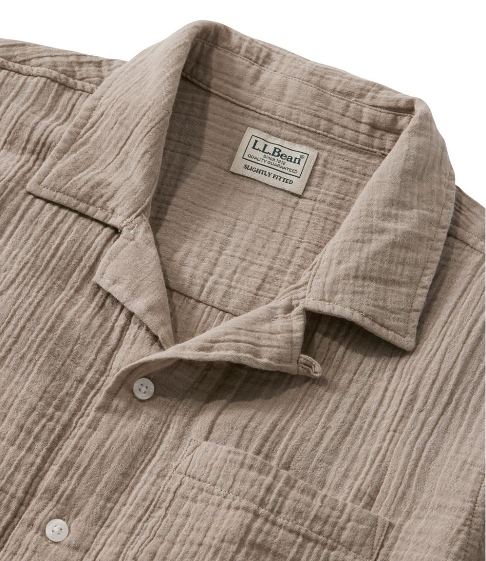 Men's Cloud Gauze Shirt, Short-Sleeve, Slightly Fitted Untucked Fit | L.L.Bean