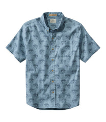 Men's Stonecoast Hemp Shirt, Short-Sleeve, Slightly Fitted Untucked Fit, Print | L.L.Bean