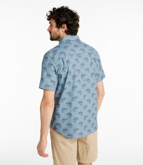 Men's Stonecoast Hemp Shirt, Short-Sleeve, Slightly Fitted Untucked Fit, Print | L.L.Bean