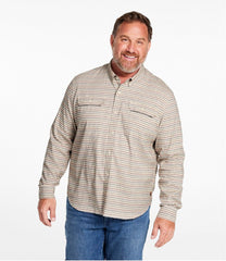 Men's Stonecoast Hemp Shirt, Long-Sleeve, Slightly Fitted Untucked Fit, Stripe | L.L.Bean