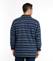 Men's Fleece-Lined Flannel Shirt, Traditional Fit, Stripe | L.L.Bean