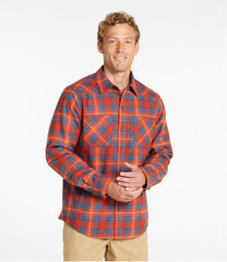 Men's Katahdin Performance Flannel Shirt-Jacket, Hi-Pile Fleece-Lined Plaid | L.L.Bean