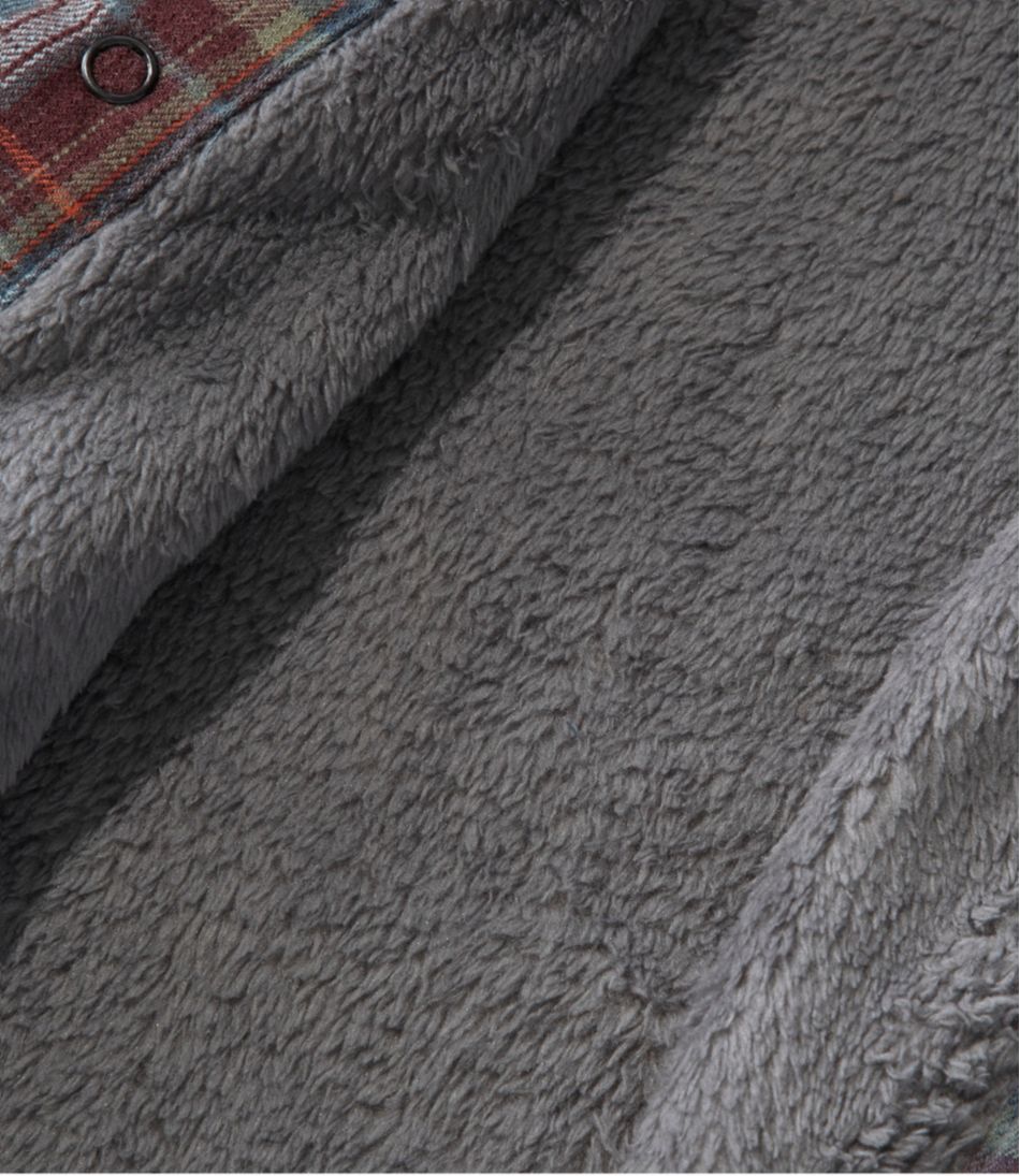 Men's Katahdin Performance Flannel Shirt-Jacket, Hi-Pile Fleece-Lined Plaid | L.L.Bean