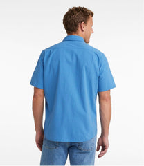 Men's Organic Cotton Seersucker Shirt, Short-Sleeve, Slightly Fitted, Plaid | L.L.Bean
