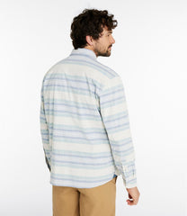 Men's Comfort Stretch Chambray Shirt, Traditional Untucked Fit, Long-Sleeve, Stripe | L.L.Bean