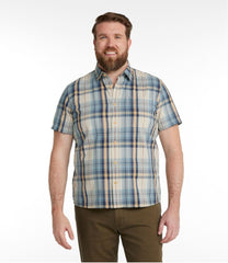 Men's Signature Seersucker Madras Shirt, Slightly Fitted, Short-Sleeve | L.L.Bean