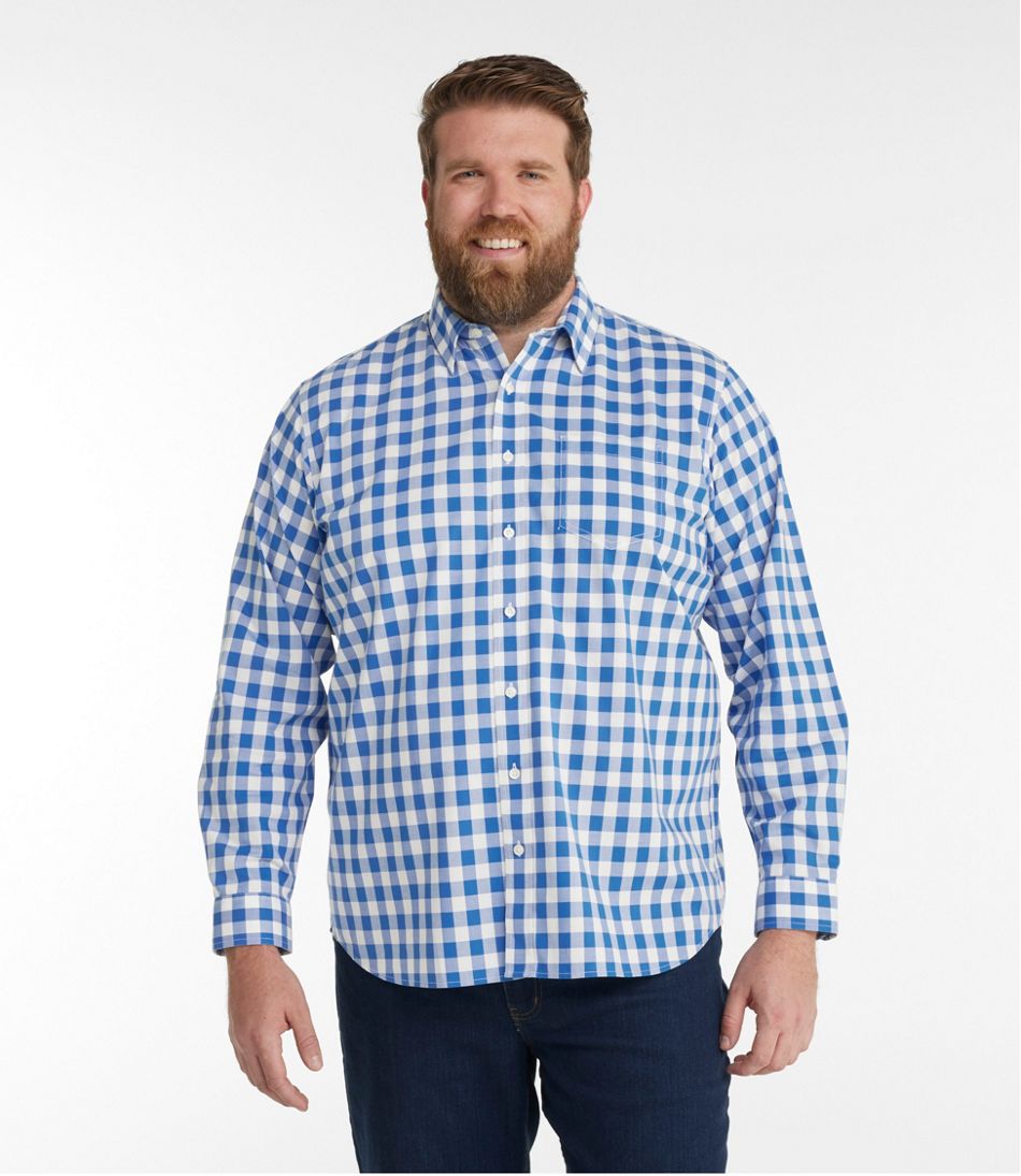 Men's Bean's Wrinkle-Free Everyday Shirt, Traditional Untucked Fit, Plaid, Long-Sleeve | L.L.Bean