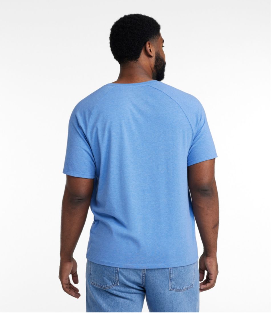 Men's Comfort Stretch Pima Tee Shirt, Short-Sleeve Henley | L.L.Bean
