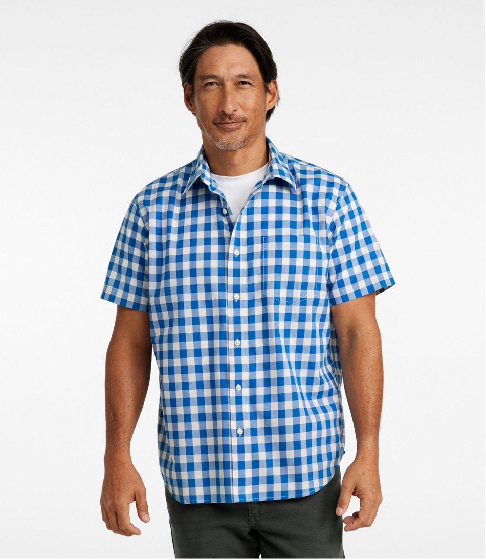 Men's Bean's Wrinkle-Free Everyday Shirt, Traditional Untucked Fit, Plaid, Short-Sleeve | L.L.Bean