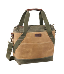 Insulated Waxed-Canvas Tote, Medium | L.L.Bean