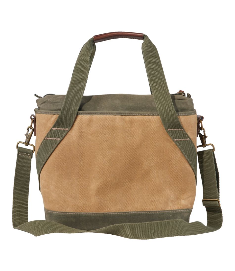 Insulated Waxed-Canvas Tote, Medium | L.L.Bean