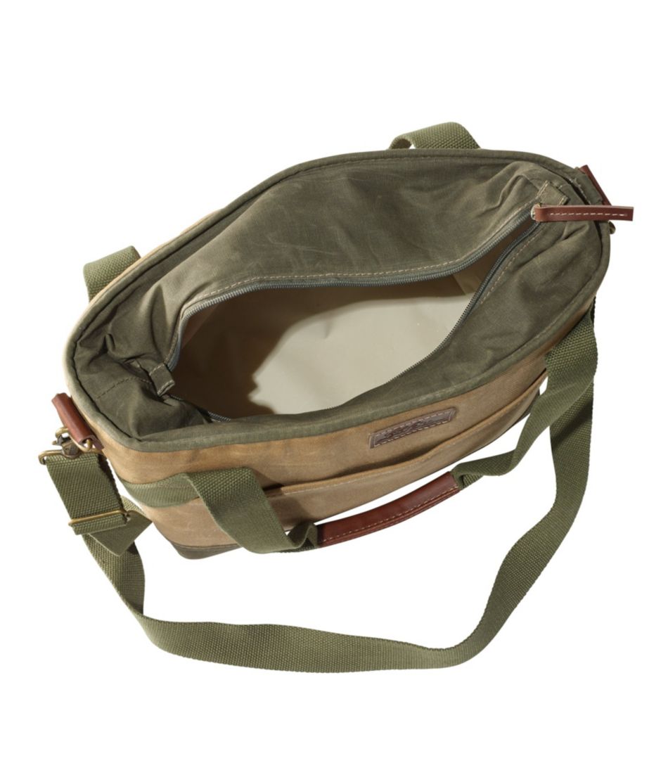 Insulated Waxed-Canvas Tote, Medium | L.L.Bean