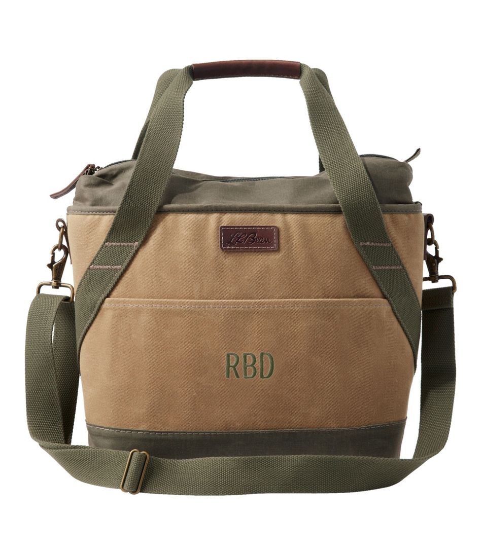 Insulated Waxed-Canvas Tote, Medium | L.L.Bean