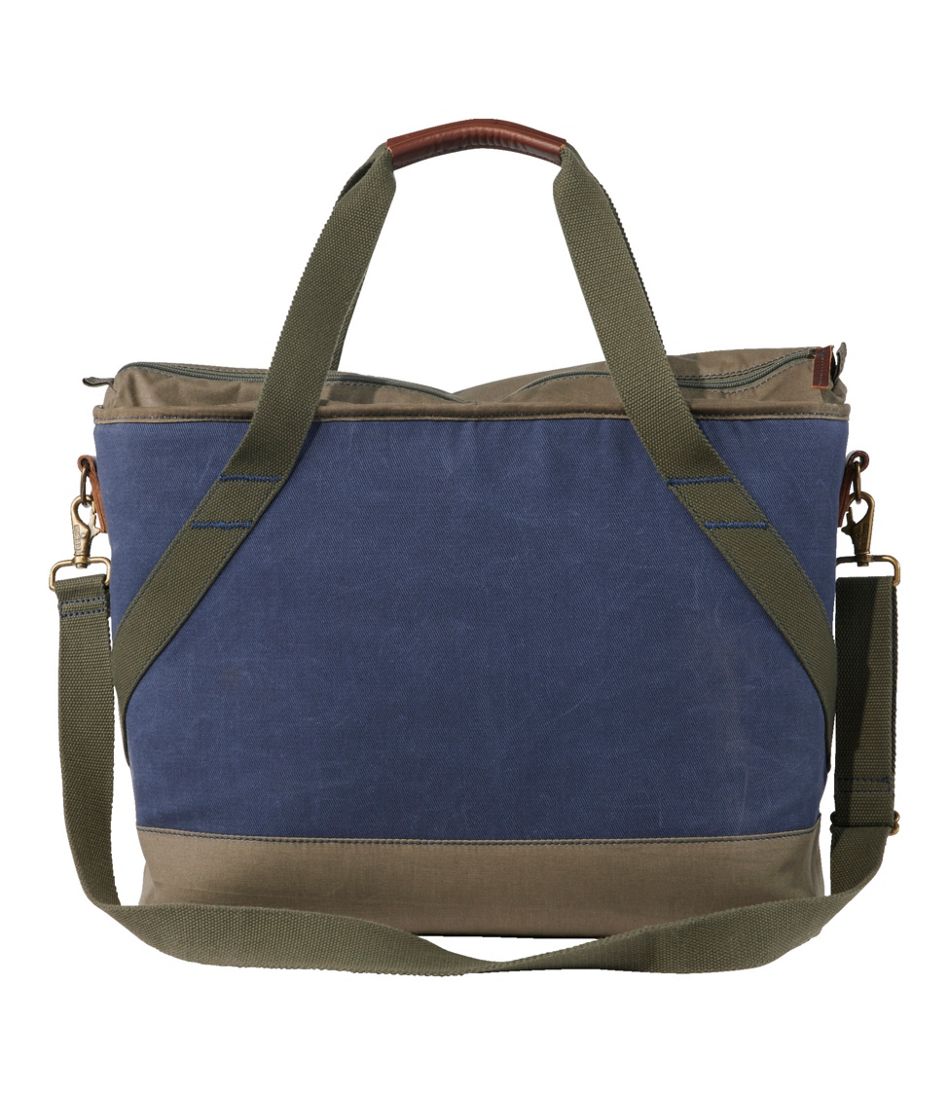 Insulated Waxed-Canvas Tote, Large | L.L.Bean