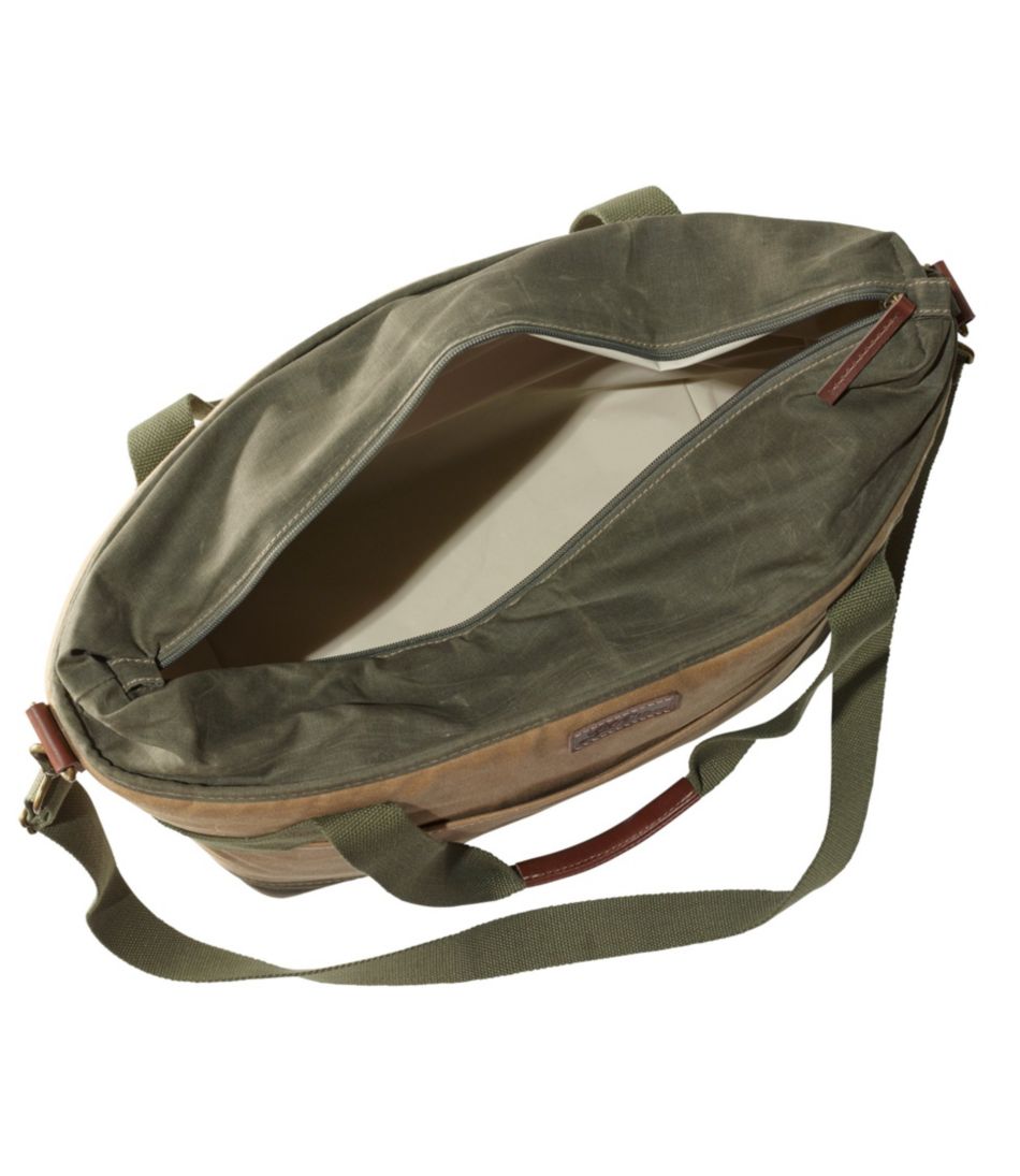 Insulated Waxed-Canvas Tote, Large | L.L.Bean