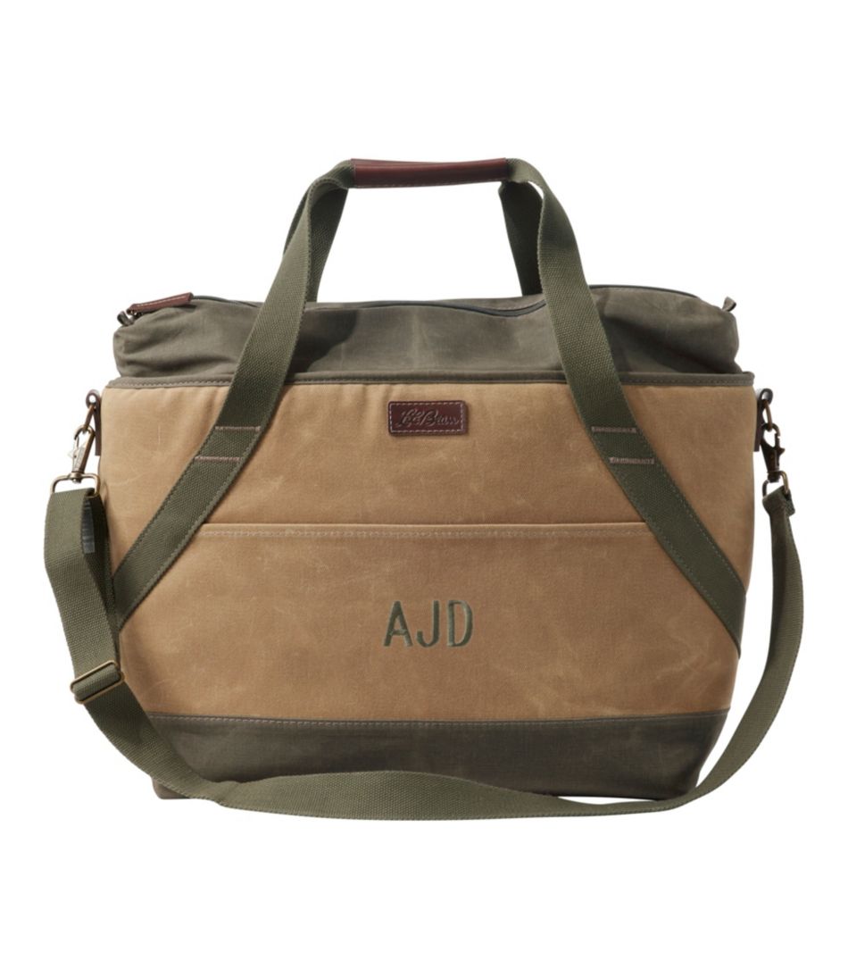 Insulated Waxed-Canvas Tote, Large | L.L.Bean