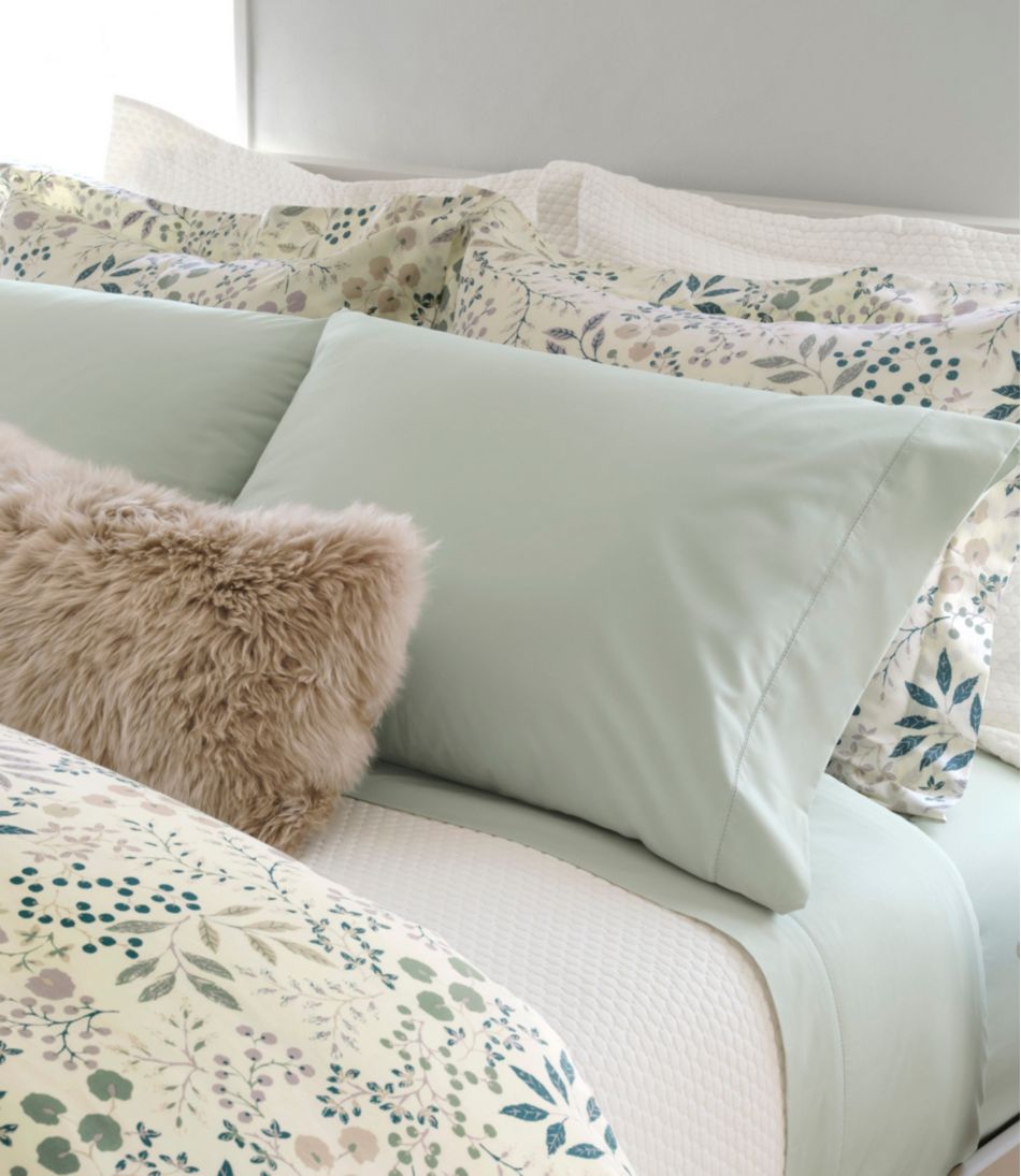 280-Thread-Count Pima Cotton Percale Sheet, Fitted | L.L.Bean