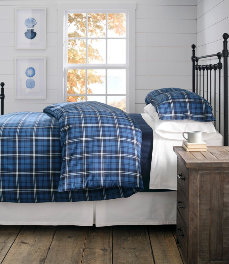 Heritage Chamois Flannel Comforter Cover Collection, Plaid | L.L.Bean