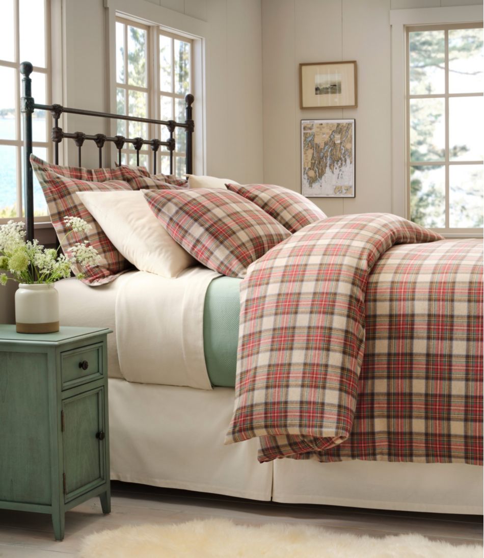 Heritage Chamois Flannel Comforter Cover Collection, Plaid | L.L.Bean