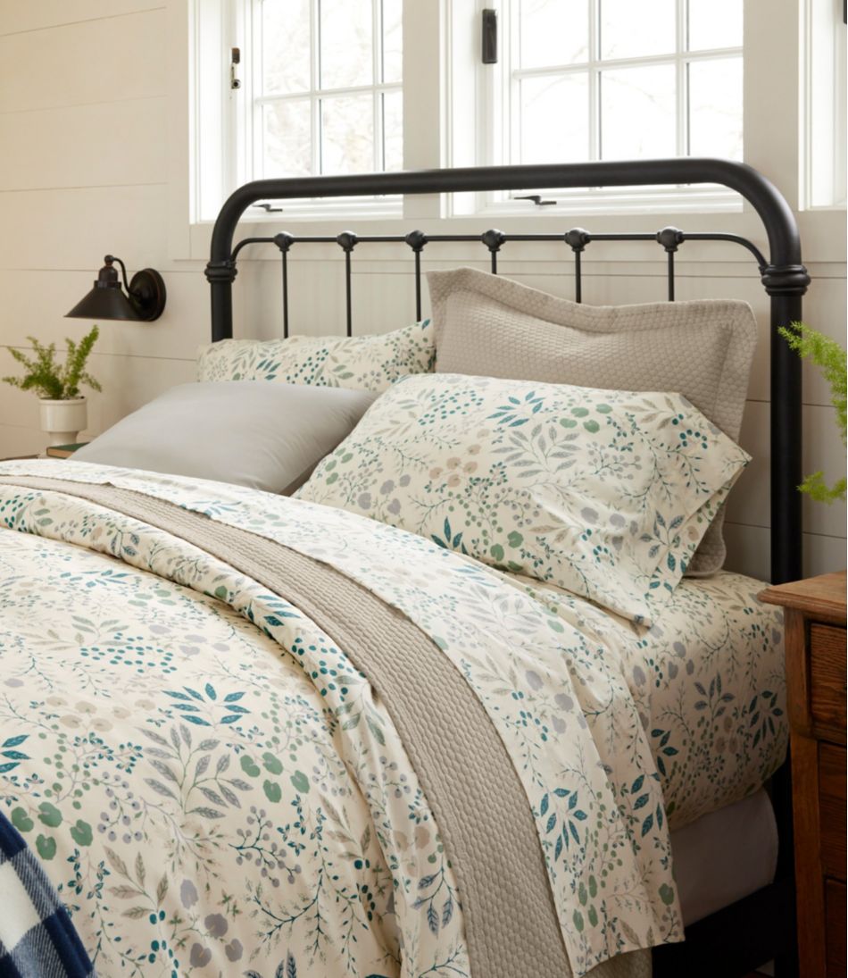 280-Thread-Count Pima Cotton Percale Sheet Set, Print | L.L.Bean