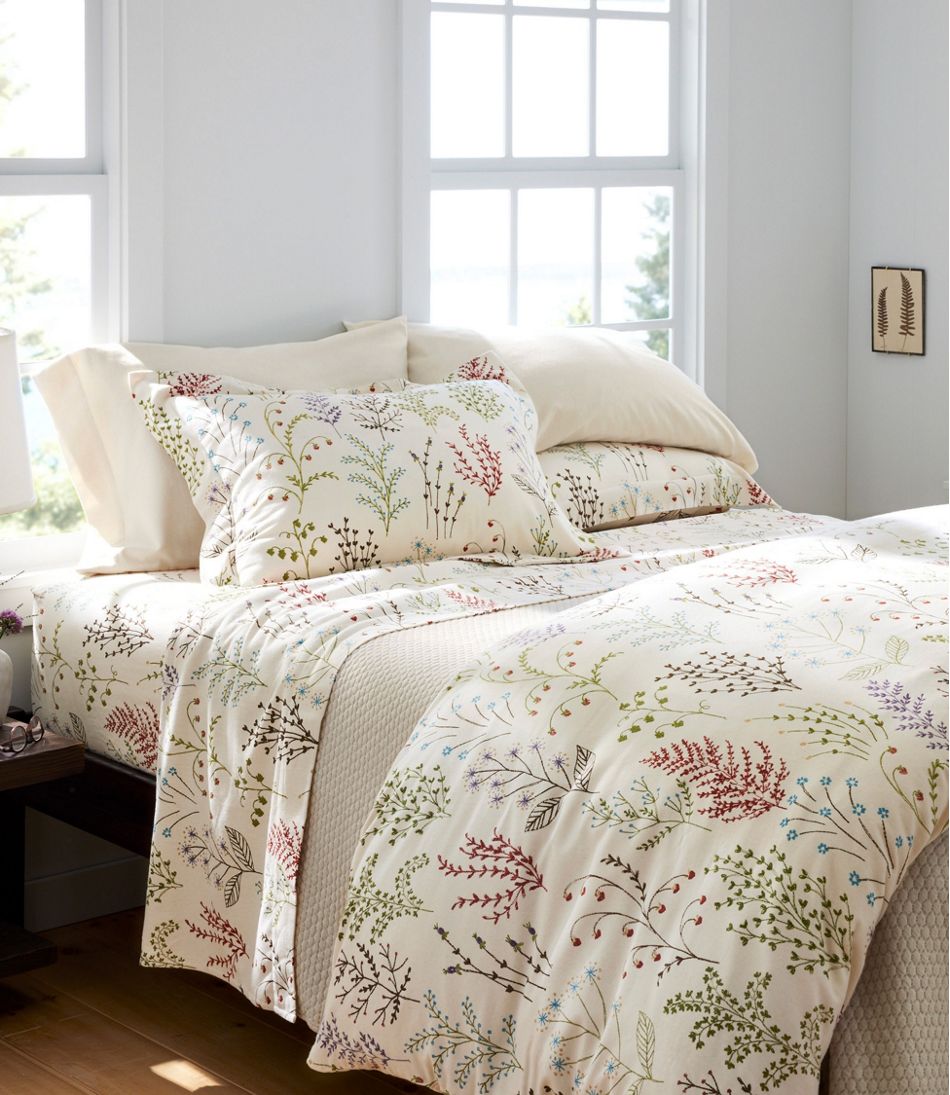 Botanical Floral Flannel Sheet Collection | L.L.Bean