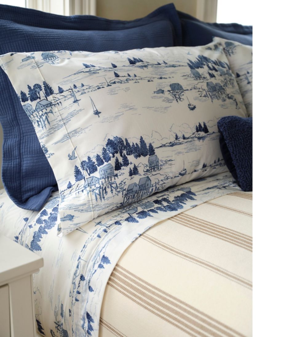 Coastal Landscape Percale Sheet Collection | L.L.Bean