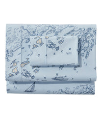 Nautical Map Percale Sheet Collection | L.L.Bean