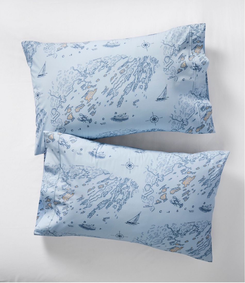 Nautical Map Percale Sheet Collection | L.L.Bean