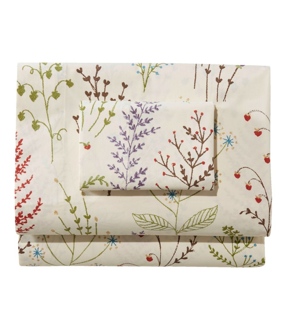 Botanical Floral Percale Sheet Collection | L.L.Bean