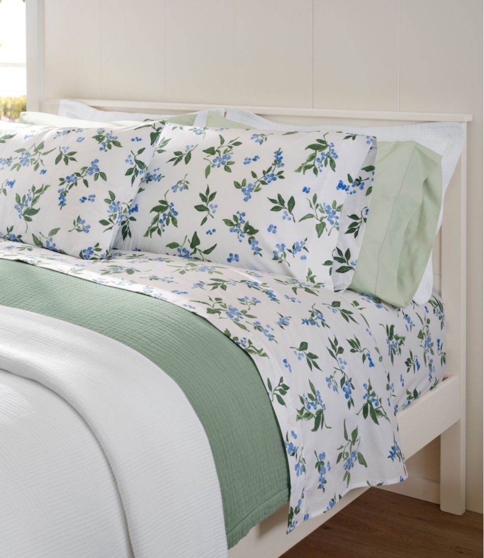 Jess Franks Blueberry Print Percale Sheet Set Collection | L.L.Bean