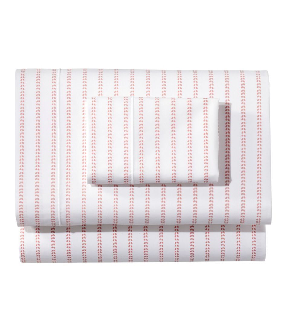 Sunwashed Percale Sheet Collection, Stripe Leaf | L.L.Bean