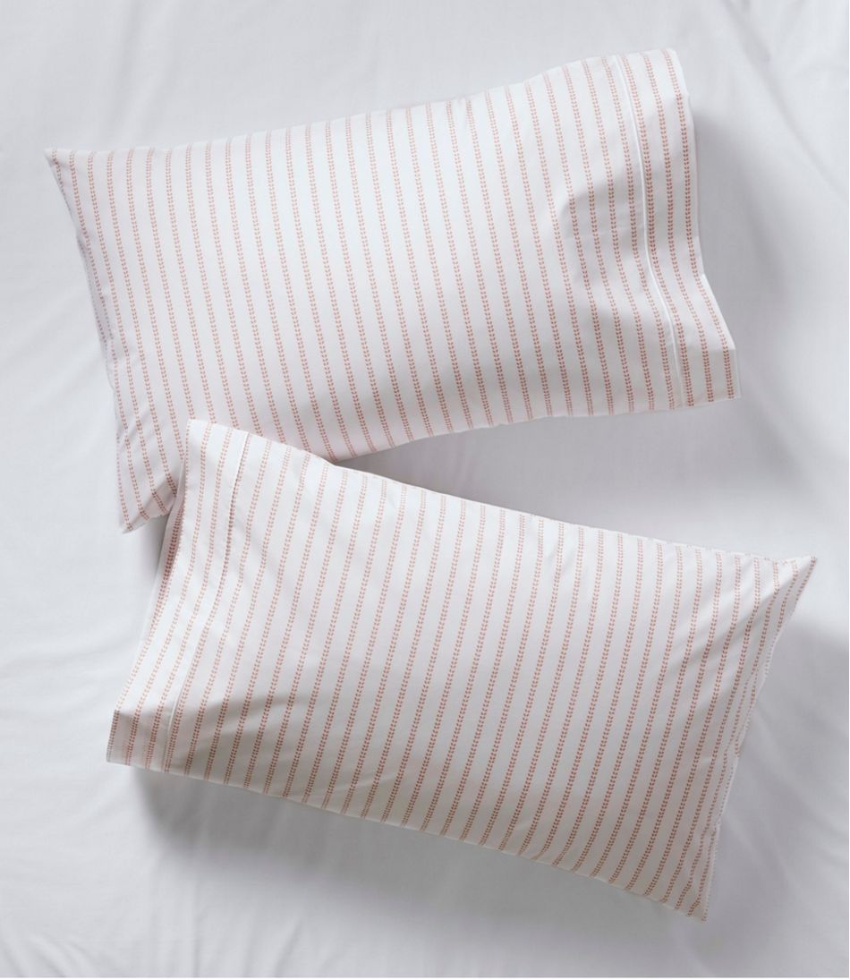 Sunwashed Percale Sheet Collection, Stripe Leaf | L.L.Bean