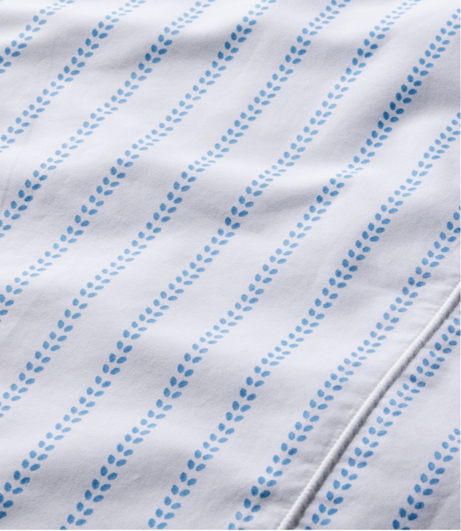 Sunwashed Percale Sheet Collection, Stripe Leaf | L.L.Bean