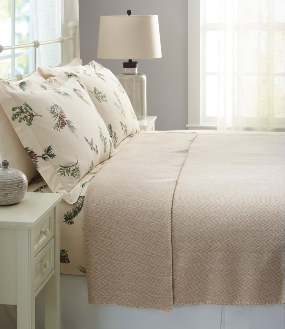 Washable Wool Blanket, Herringbone | L.L.Bean