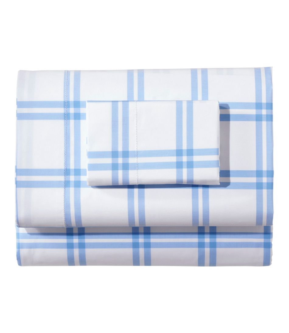 280-Thread-Count Pima Percale Sheet Collection, Windowpane | L.L.Bean