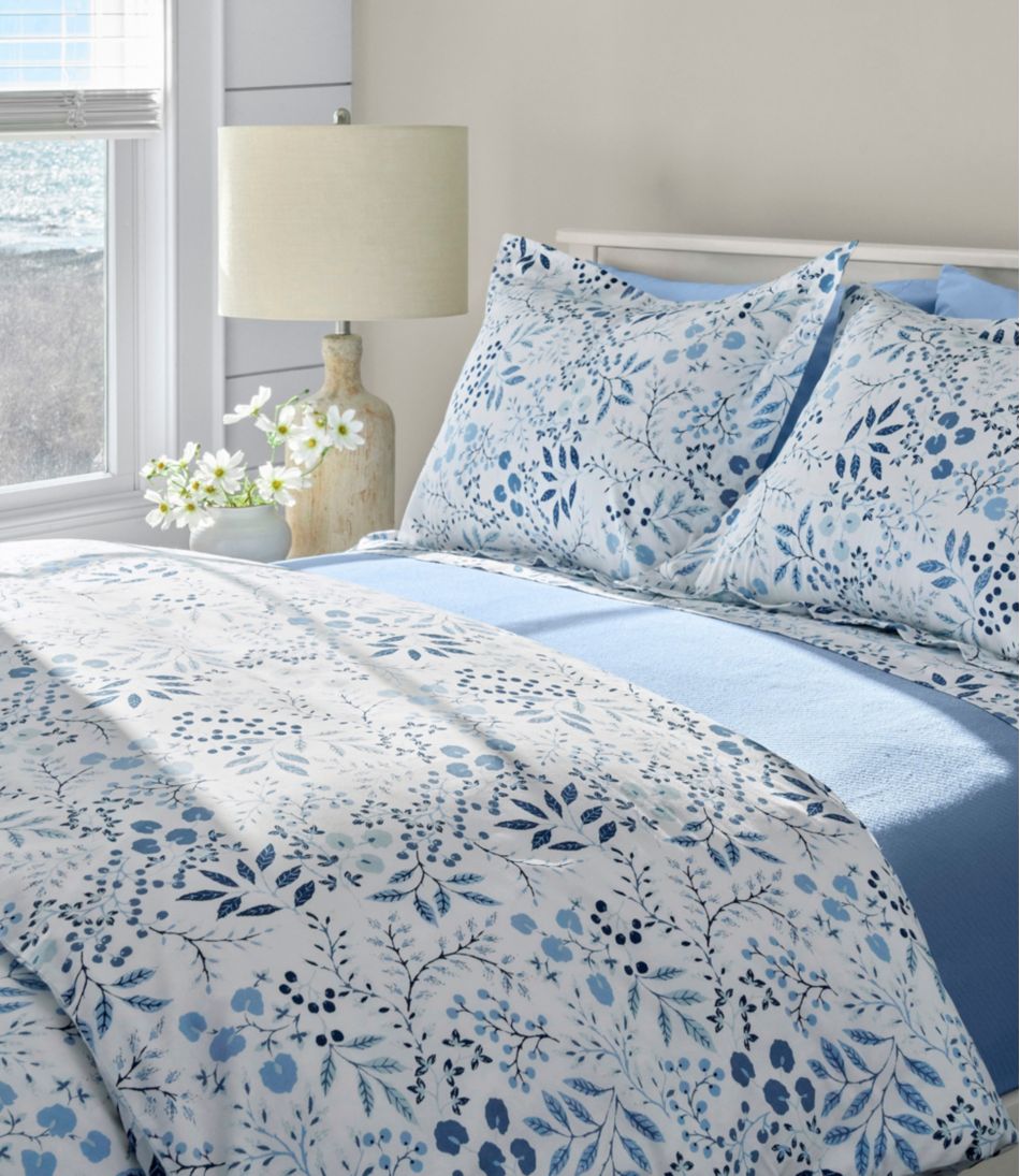 280-Thread-Count Pima Cotton Percale Comforter Cover Collection, Print | L.L.Bean