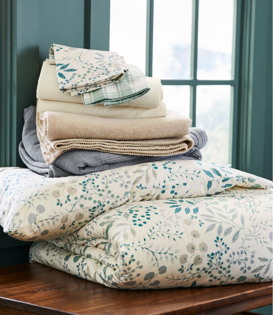 280-Thread-Count Pima Cotton Percale Comforter Cover Collection, Print | L.L.Bean