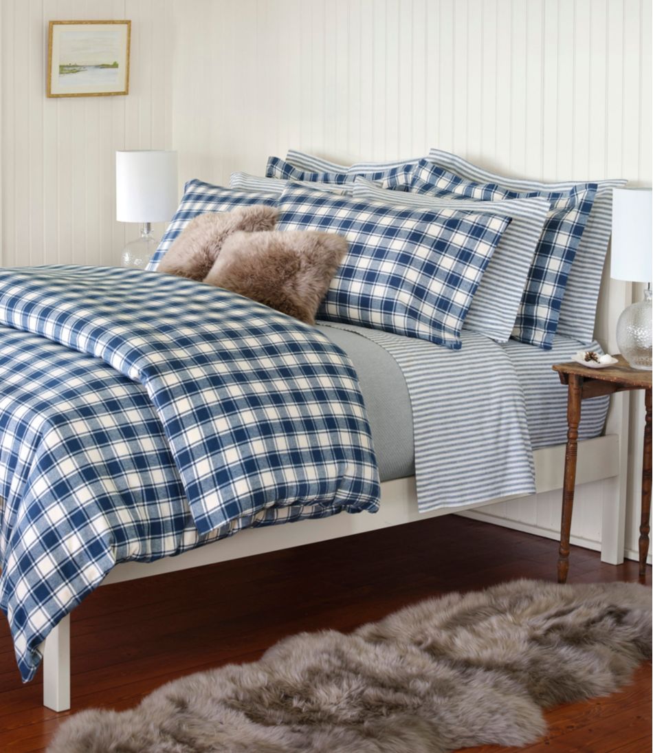 Ultrasoft Comfort Flannel Comforter Cover Collection, Check | L.L.Bean