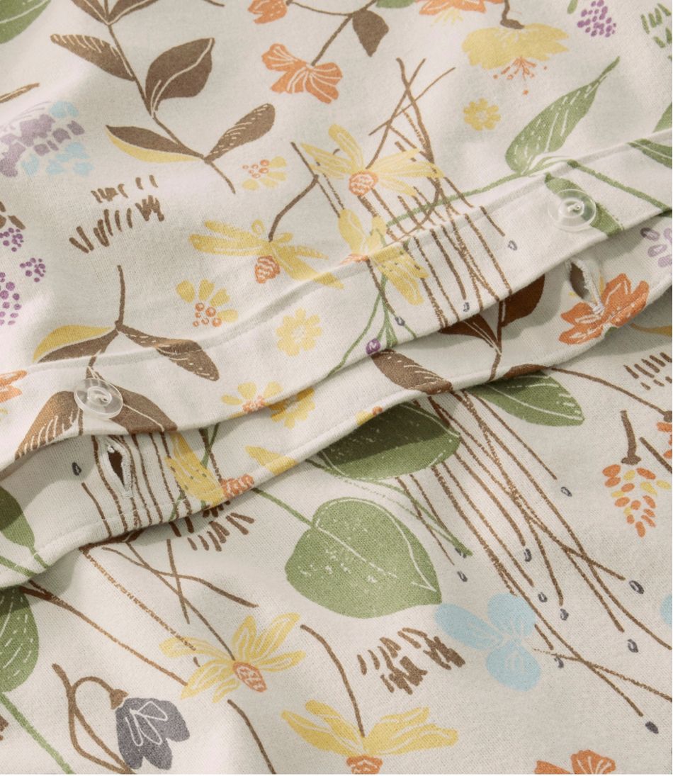 Birch Floral Flannel Comforter Cover Collection | L.L.Bean