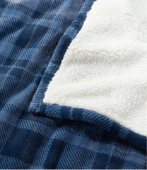 Wicked Plush Sherpa Throw, Plaid | L.L.Bean