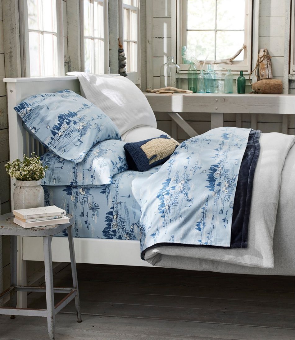 Coastal Landscape Flannel Sheet Collection | L.L.Bean