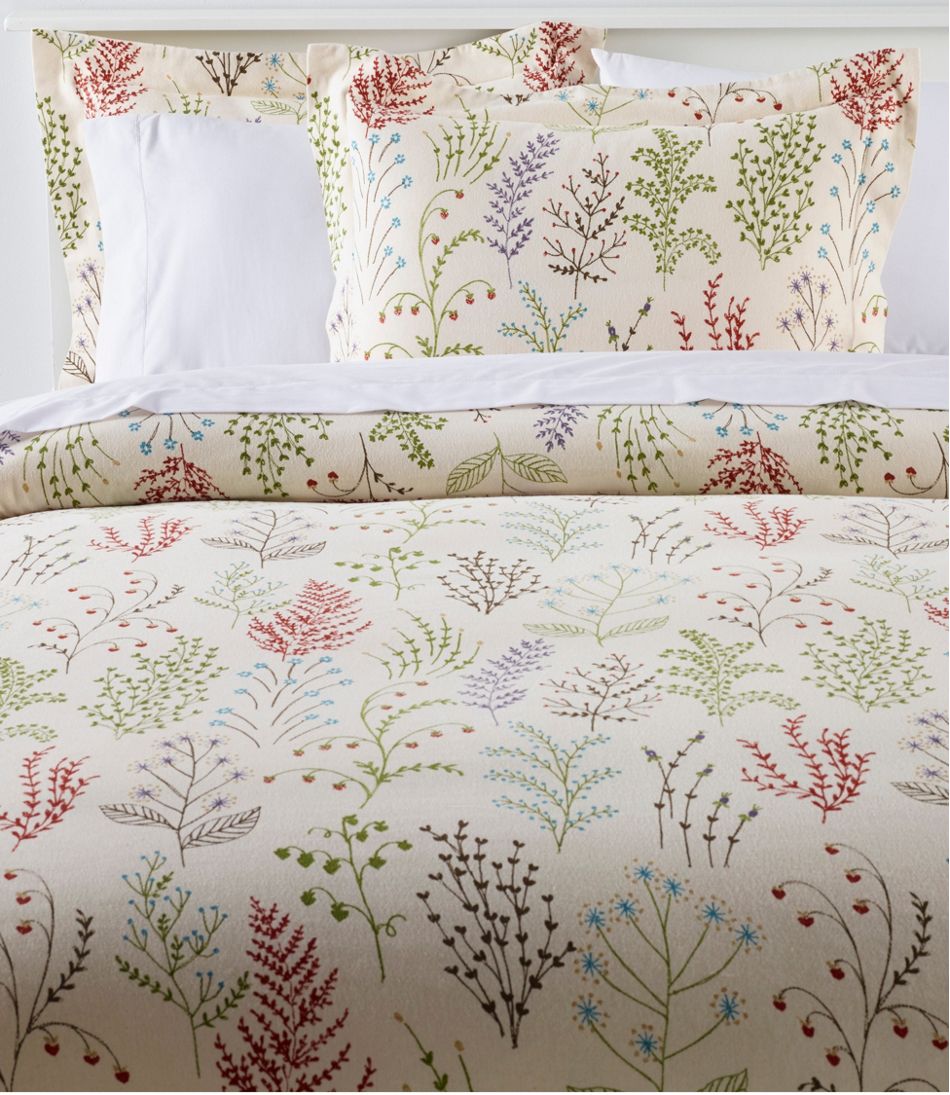 Botanical Floral Flannel Comforter Cover Collection | L.L.Bean