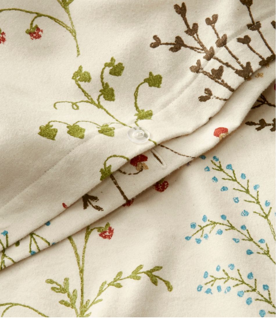 Botanical Floral Flannel Comforter Cover Collection | L.L.Bean
