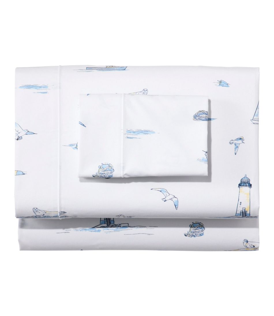Nautical Boats Percale Sheet Collection | L.L.Bean
