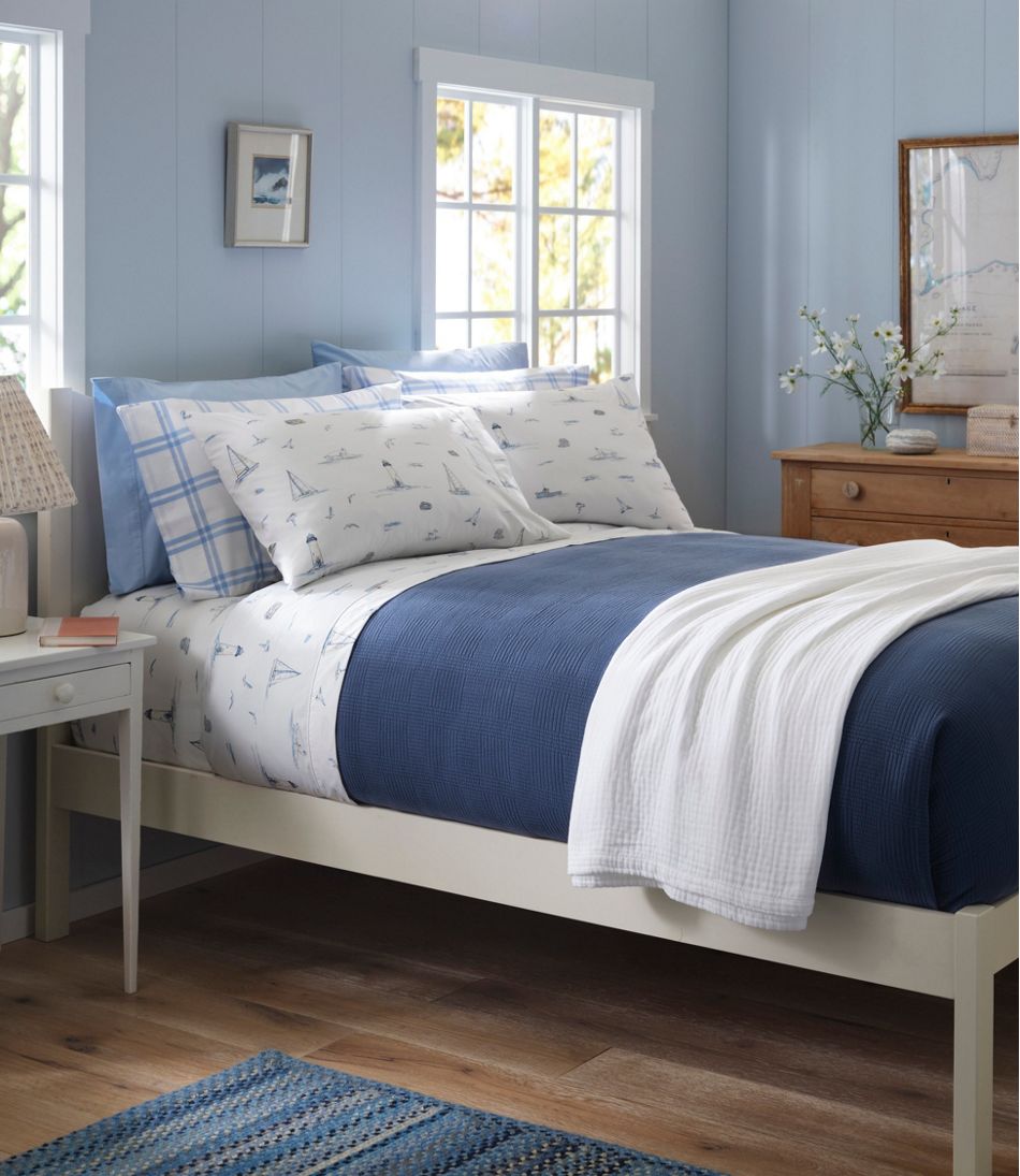 Nautical Boats Percale Sheet Collection | L.L.Bean