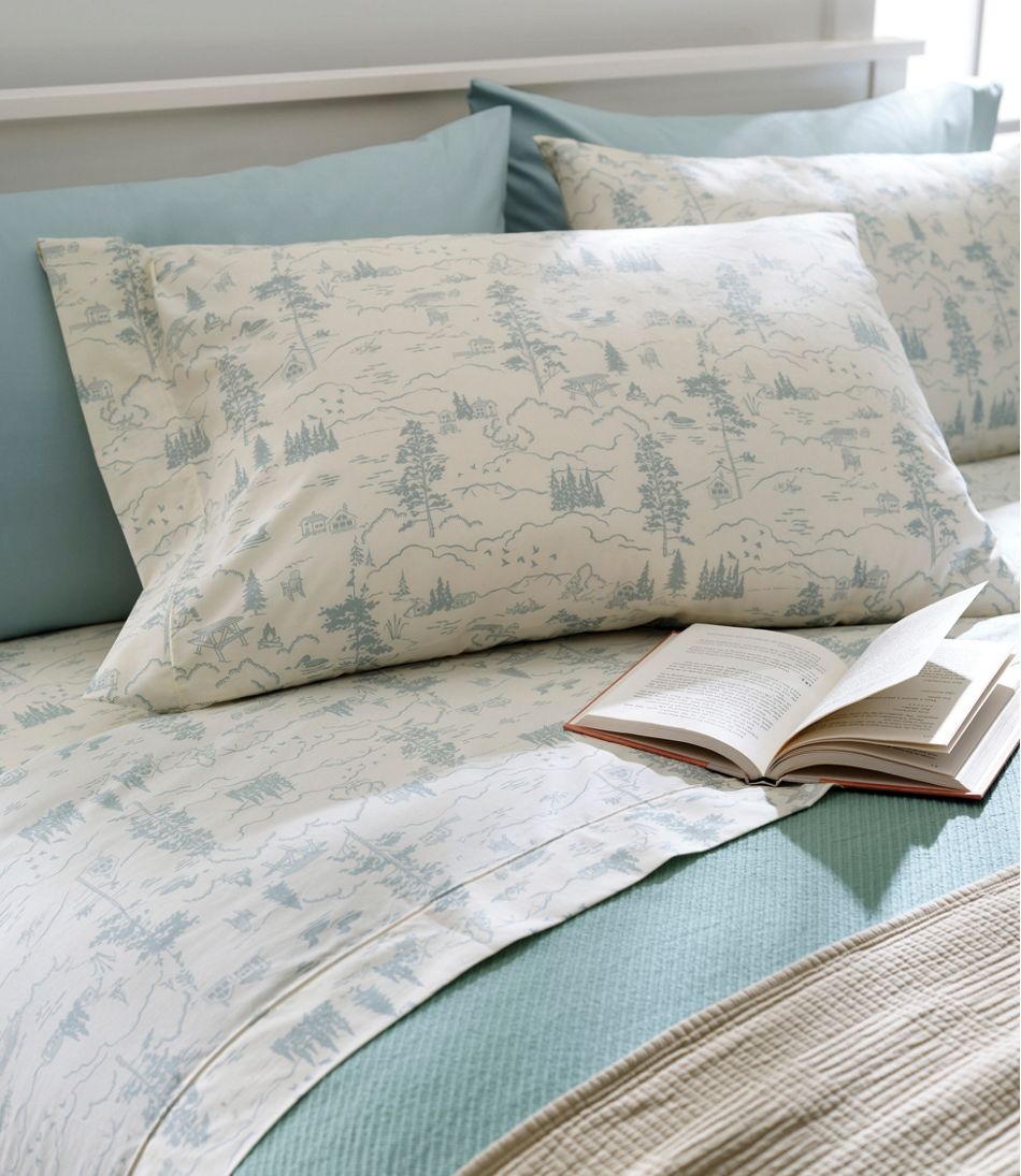 Lakeside Toile Percale Sheet Collection | L.L.Bean