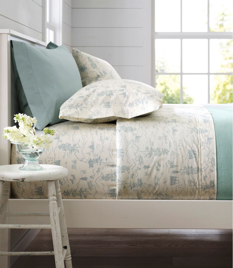 Lakeside Toile Percale Sheet Collection | L.L.Bean