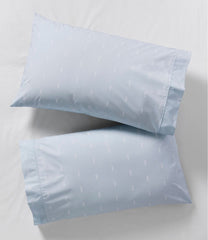 Sunwashed Percale Sheet Collection, Stamped Leaf Print | L.L.Bean