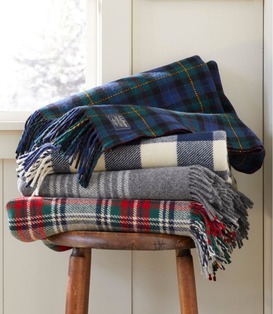 Washable Wool Throw, Striped | L.L.Bean