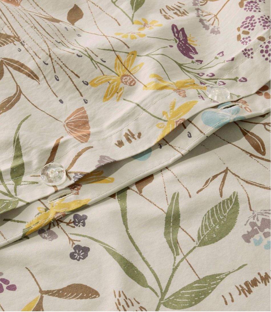 Birch Floral Percale Comforter Cover Collection | L.L.Bean